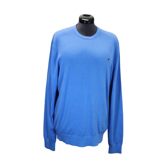 Tommy Hilfiger Sweater Men's XXL Crew Neck Lightweight Knit Pullover FLAW - Picture 1 of 13